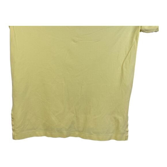 Ralph Lauren Polo Shirt Mens Large Yellow Blue Pony Preppy Smart Soft Touch Top - Picture 6 of 12